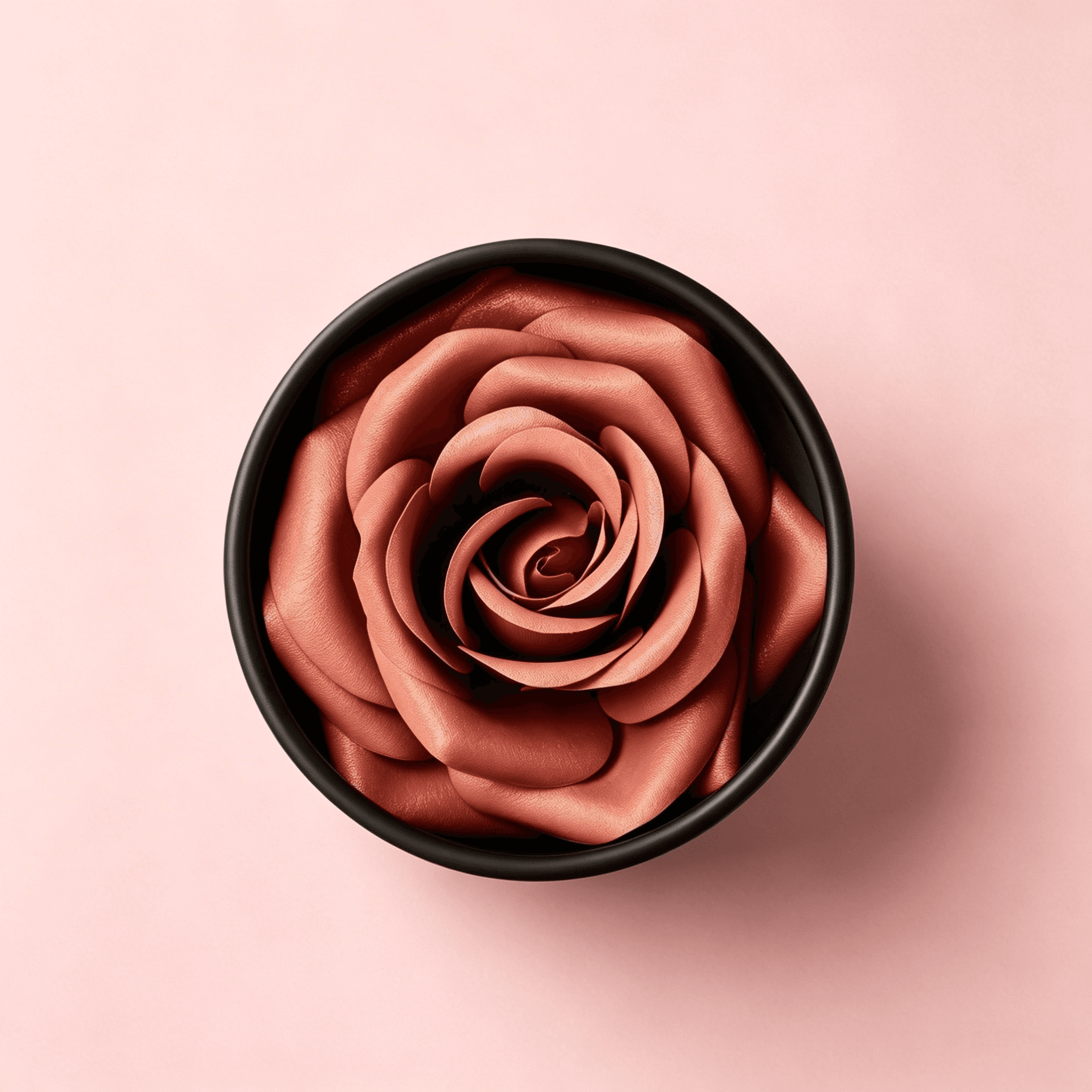 ROSE BIUSH ORANGE Round Rose Blush Packaging