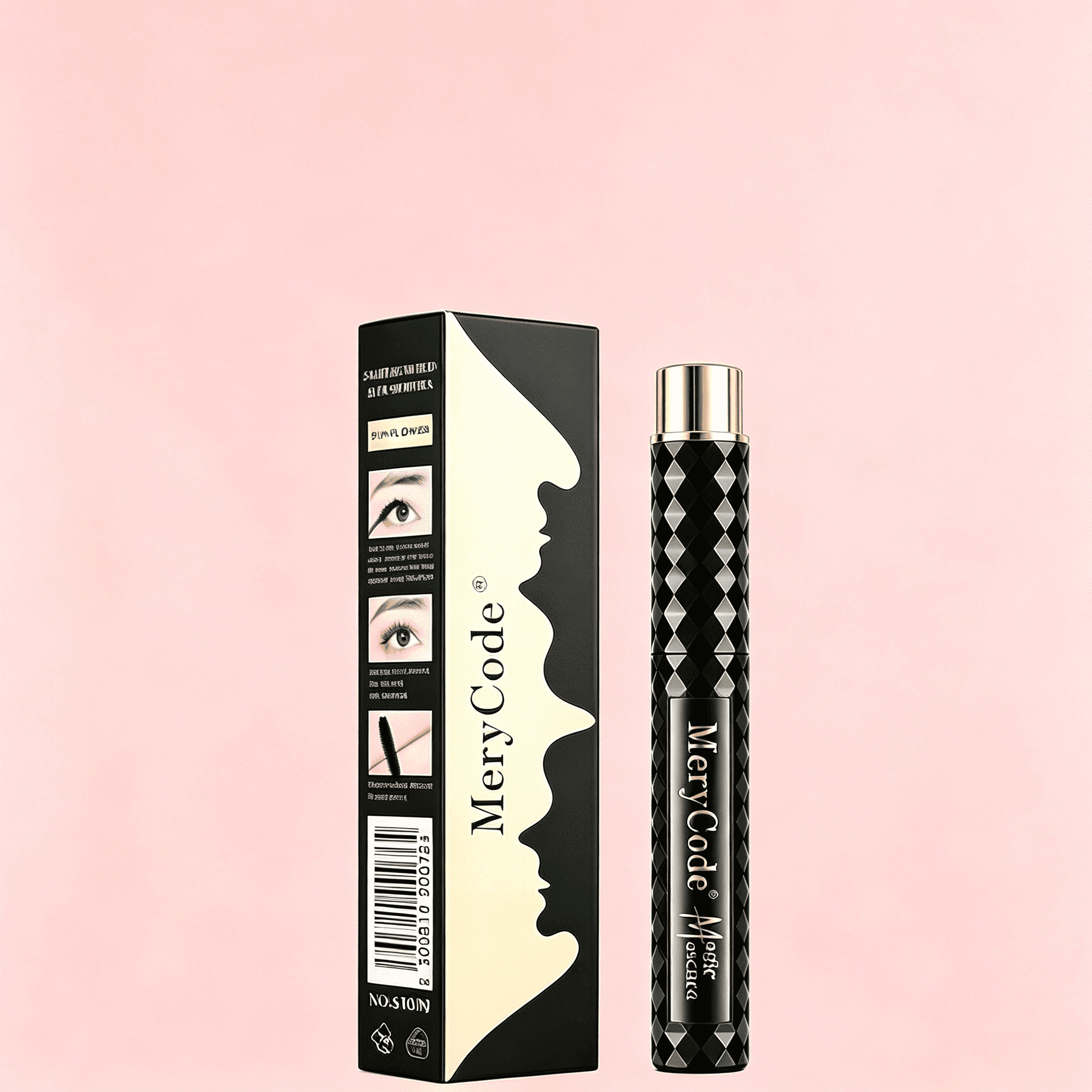 Waterproof Mascara Packaging with Curved Applicator